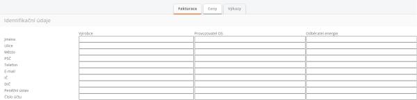 Identifikační údaje